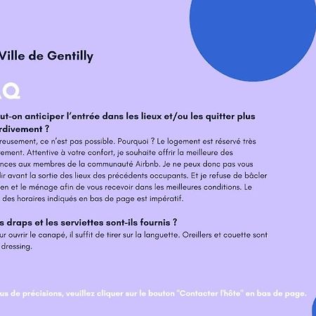 Paris Gentilly Appartement Tout Equipe - Rer B Zewnętrze zdjęcie