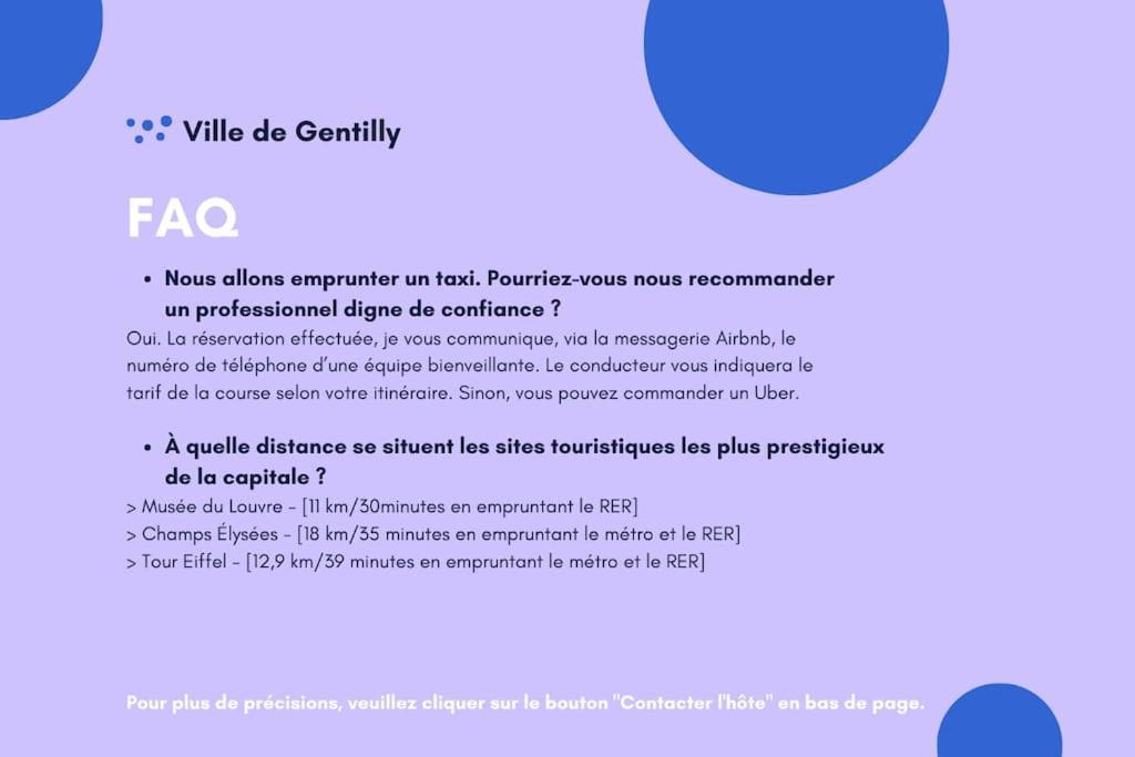 Paris Gentilly Appartement Tout Equipe - Rer B Zewnętrze zdjęcie